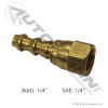 Push-On Fitting 1/4in SAE F X 1/4in Hose