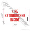 Decal FIRE EXTINGUISHER INSIDE 4.5X6.75