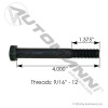 Shackle Bolt 9/16in -12 X 4in Ford