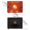 Marker Light 2in X 3in Reflex Amber