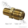 Male Connector 1/2in SAE X 1/4in Pipe