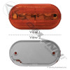 Marker Light 4in Oval Amber