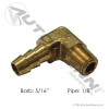 Male Elbow 5/16in Barb X 1/8in Pipe
