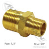 Hex Nipple 1/2NPT x 3/8NPT
