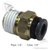 PLC Male Connector 1/4 X 1/4in