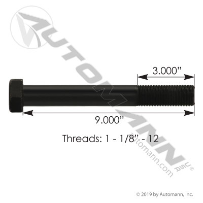 Cap Screw 1-1/8in-12 X 9 GR8