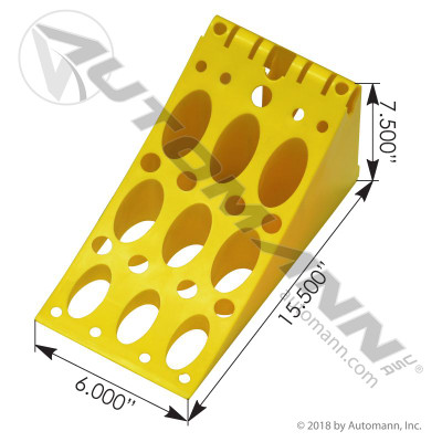 Wheel Chock Plastic Yellow 15Lx6Wx7H