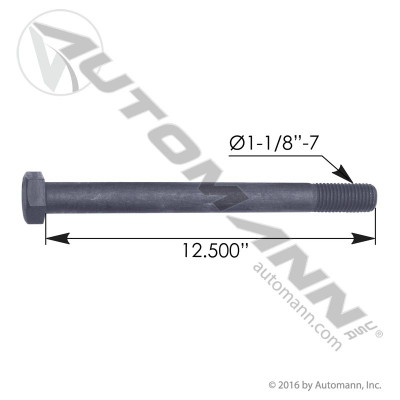 Cap Screw 1-1/8in X 12-1/2in GR8