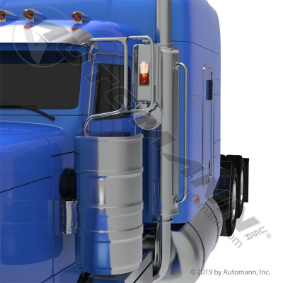 WC Mirror Head W Convex HTD Light 7 X 16