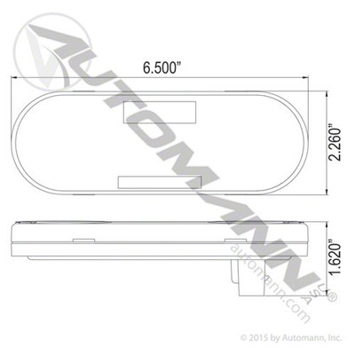 Turn Signal 6in Oval SEQ LED Amber