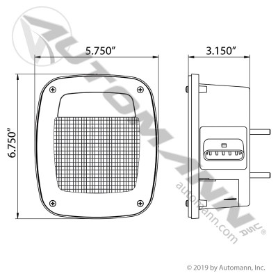 S/T/T Box Light Freightliner RH