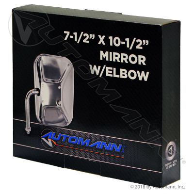 Mirror w/ 4in Elbow 7-1/2in X 10-1/2in