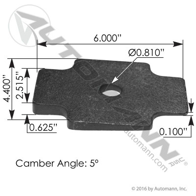 Axle Wedge 5 Deg Mack