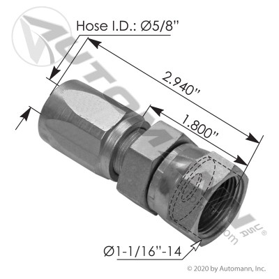 DUT Fitting 3/4" SAE