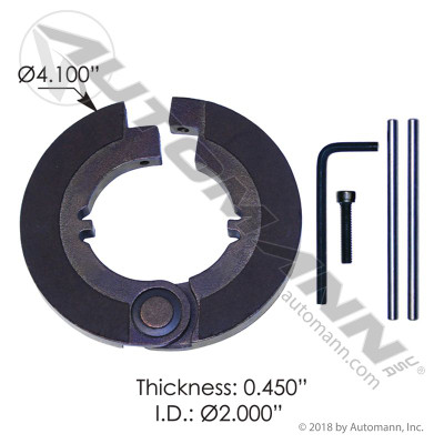 Clutch Brake Hinged 2in Oversize