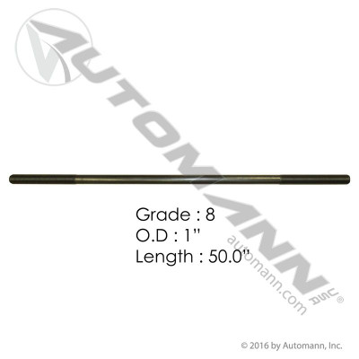 1in X 50in GR8 Threaded Rod