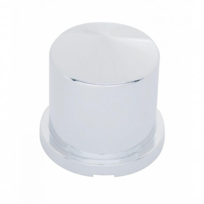 33mm X 1-7/8" Chrome Plastic Pointed Nut Covers - Push-On (10 Pack)
