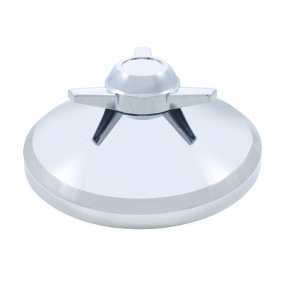 Chrome Rear Axle Cover Hub Cap With 3 Bar Spinner (Bulk)