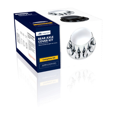 Matte Black Dome Rear Axle Cover With 33mm Spike Thread-on Nut Cover