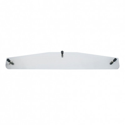 4" X 24" Chrome Standard Bottom Mud Flap Plate - Welded Stud