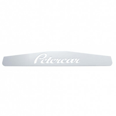 4" X 24" Chrome Petercar Bottom Mud Flap Plate - Welded Stud (Card of 2)