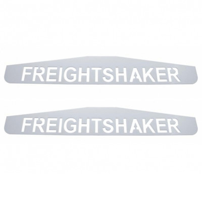 4" X 24" Chrome Freightshaker Bottom Mud Flap Plate - Welded Stud (Card of 2)