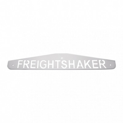 4" X 24" Chrome Freightshaker Bottom Mud Flap Plate - Bolt Thru