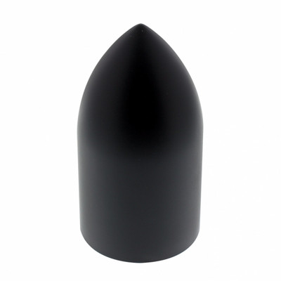 33mm X 3-7/8" Matte Black Bullet Nut Cover - Thread-On (Bulk)