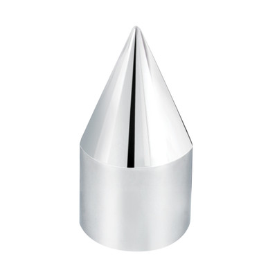 1-1/8" X 2-13/16" Chrome Plastic Spike Nut Cover - Push-On (Bulk)
