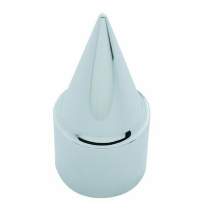 1-1/2" X 4-1/4" Chrome Plastic Stiletto Nut Cover - Push-On (Bulk)