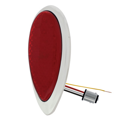 1938-39 Ford Car Style LED Sequential Tail Light With Chrome Flush Mount Bezel 1938-39 Ford Car Style LED Sequential Tail Light With Chrome Flush Mount Bezel