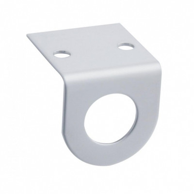 Stainless Mini Light Bracket With Single 13/16" Round Cutout (Bulk)