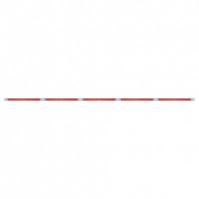 94" Stainless Light Bracket With Five 23 SMD LED 17-1/4" Light Bars & Bezels - Red LED/Red Lens