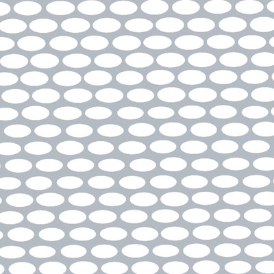 304 Stainless Grille Mesh For Peterbilt 379 With Extended Hood - Alternating Oval Holes