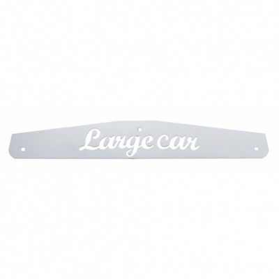 4" X 24" Stainless Largecar Bottom Mud Flap Plate - Bolt Thru