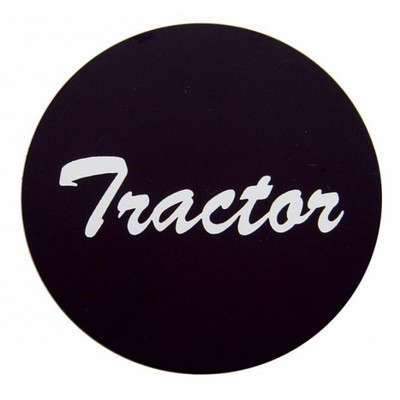 "Tractor" Aluminum Air Valve Knob Sticker Only - Black