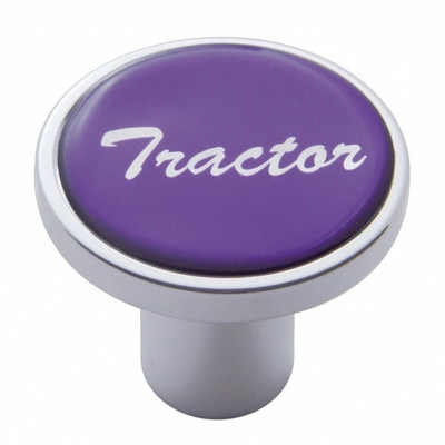 "Tractor" Air Valve Knob - Purple Glossy Sticker