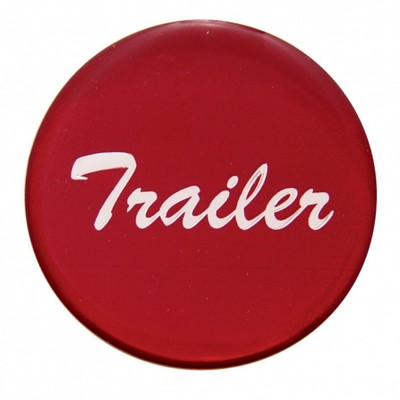 "Trailer" Glossy Air Valve Knob Sticker Only - Red