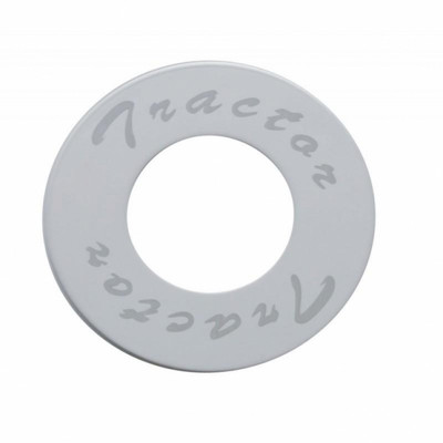 "Tractor" Stainless Deluxe Air Valve Knob Plaque Only