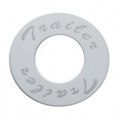"Trailer" Stainless Deluxe Air Valve Knob Plaque Only