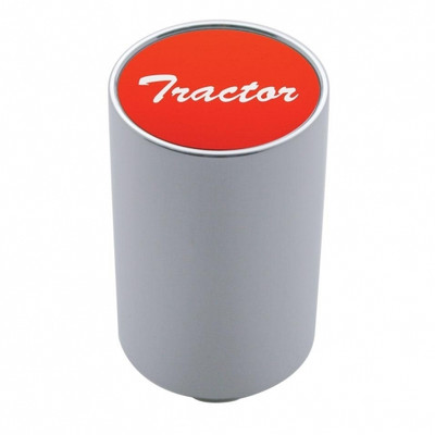 "Tractor" 3" Air Valve Knob - Red Aluminum Sticker