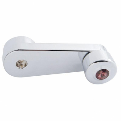 Chrome Window Crank With Crystal For Freightliner - Purple Crystal