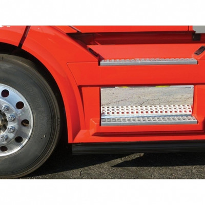 Stainless Front Lower Step Kick Plate For 2006-2017 Volvo VNL