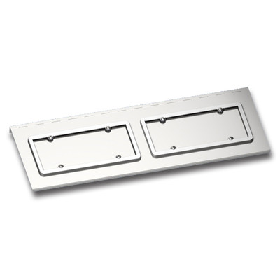 Stainless Dual License Plate/Swing Plate For Kenworth W900 With Texas Style Bum