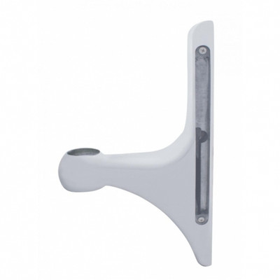 Polished L Shape Headlight Bracket - LED Cutout (Pair)