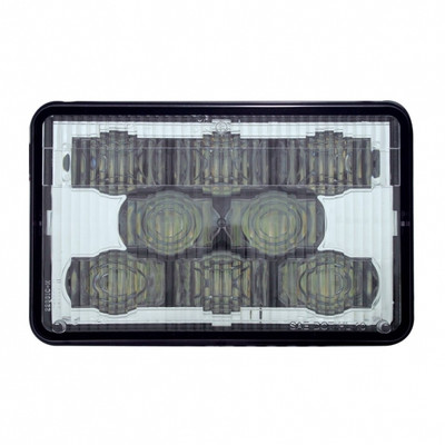 ULTRALIT - 8 High Power LED 4" X 6" Headlight - High Beam