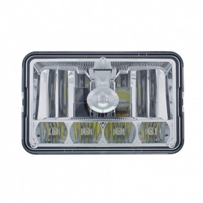 ULTRALIT - 5 LED 4" X 6" Crystal Headlight - High & Low Beam