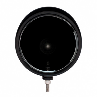 Black "BILLET" Style Groove Headlight Housing With Visor