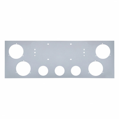 Chrome Rear Center Light Panel With Four 4" Light Cutouts & Three 2-1/2" Light Cutouts