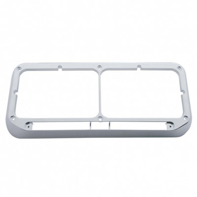 Rectangular Dual Headlight Bezel - LED Cutout (Bulk)